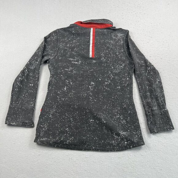 Parsley and‎ Sage Black Red Textured Long Sleeve Collared Button Front Jacket S - Picture 13 of 16